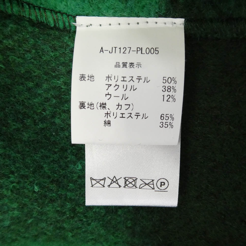 ドロールドムッシュ A-JT127-PL005 CARREAUX SHT JACKET チェック ソフト オーバー シャツ ジャケット グリーン系 M【中古】
