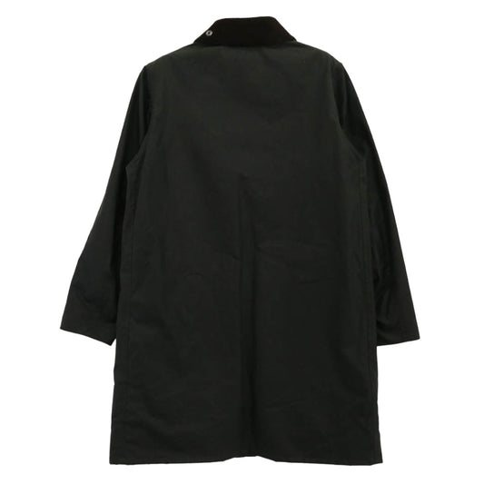 Barbour バブアー MWX0534SG91 BORDER ボーダー Waxed Cotton Coat ワックスコットン コート カーキ系 36【中古】