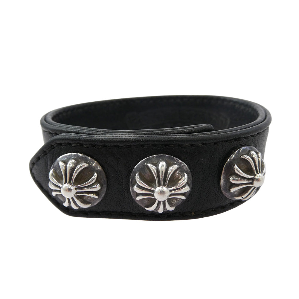 クロムハーツ（原本無） ブレスレット 3BTN 2SNP ハートボタン【中古】 CHROME HEARTS クロムハーツ（原本無） 3BTN 2SNP 3ボタン 2スナップ