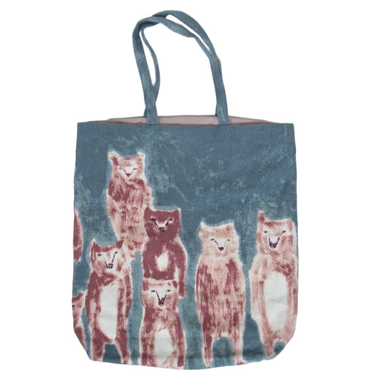 mina perhonen ミナペルホネン aas9416 alive toast bag トースト トート ハンド バッグ グリーン系【中古】