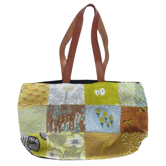 mina perhonen ミナペルホネン pi0301 piece bag パッチワーク ピース トート バッグ マルチカラー系【中古】