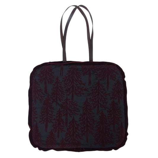 mina perhonen ミナペルホネン aaa9618 mets? bag ハンド トート バッグ エンジ系【中古】