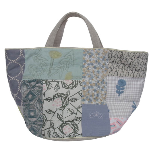 mina perhonen ミナペルホネン pi0034 basket bag パッチワーク バスケット トート バッグ マルチカラー系【中古】