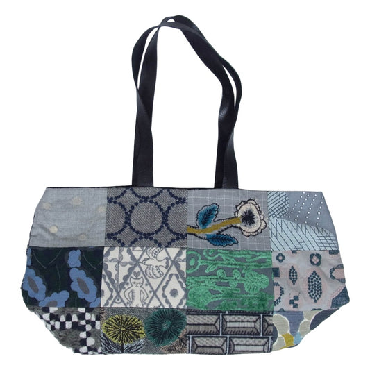 mina perhonen ミナペルホネン pi0301 piece bag パッチワーク ピース トート バッグ マルチカラー系【中古】