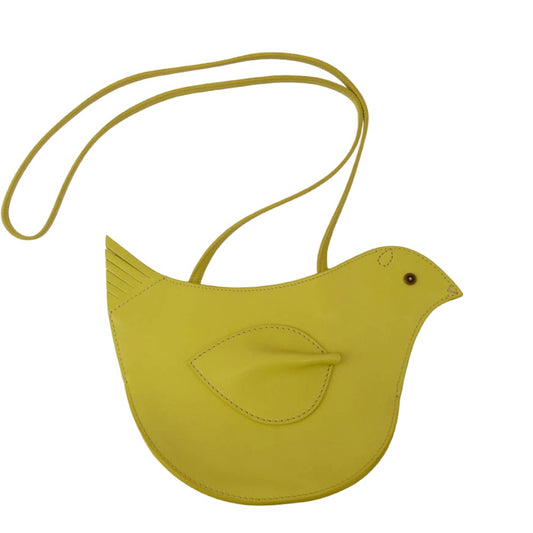 mina perhonen ミナペルホネン tori bag トリ レザー ショルダー バッグ ライトグリーン系【中古】