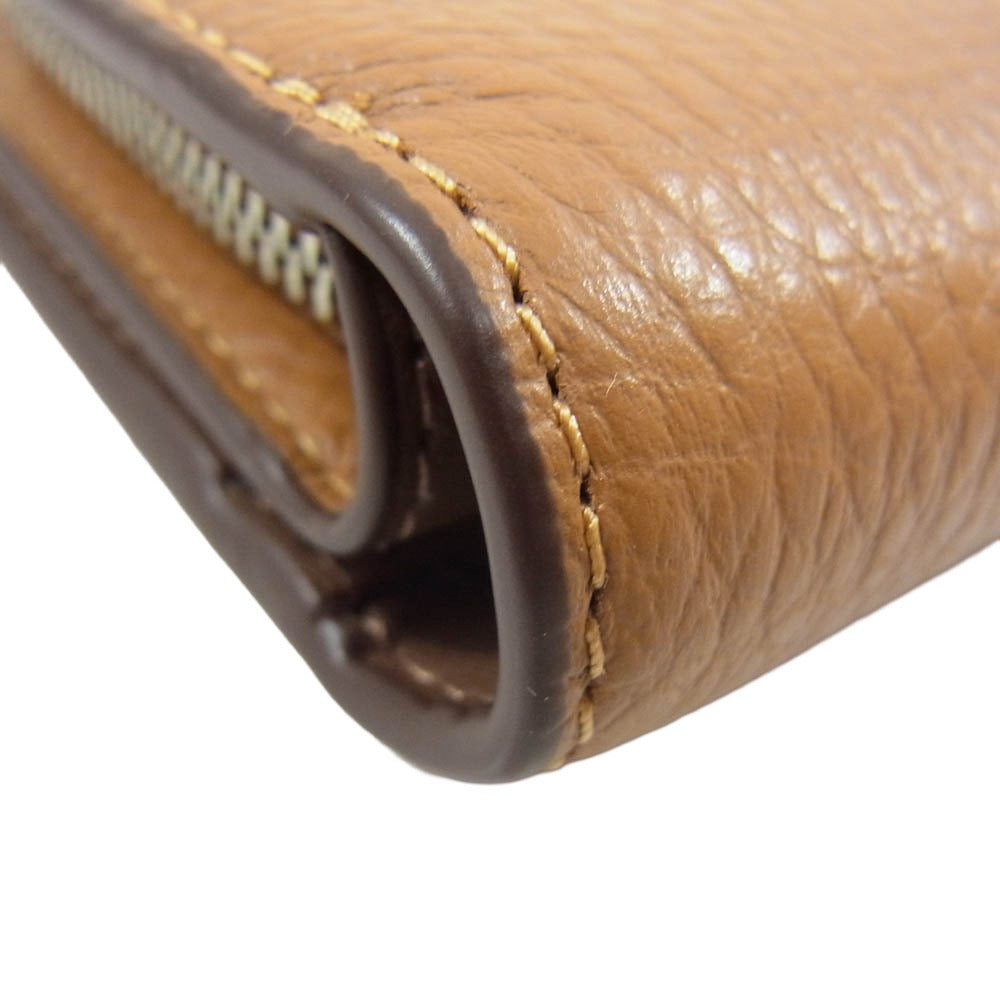 COACH コーチ C2862 スナップ 二つ折り財布 ウォレット ブラウン系【中古】