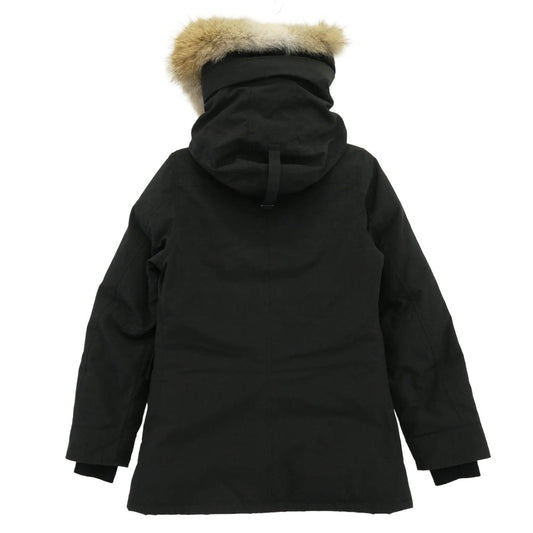 CANADA GOOSE カナダグース 2300JL サザビーリーグタグ CHARLOTTE PARKA シャーロットパーカー ファーフード付き ダウン ジャケット ブラック系 S【中古】