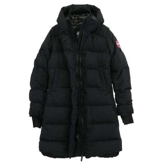 CANADA GOOSE カナダグース 5077L サザビーリーグタグ ALLISTON COAT アリストン ダウン コート ジャケット ブラック系 M【中古】