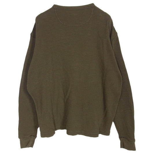 RRL ダブルアールエル サーマル ロングスリーブ 長袖 カットソー カーキ系 L【中古】
