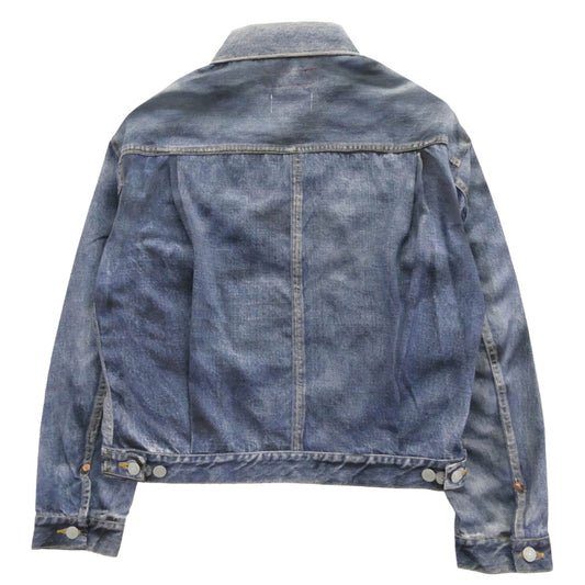 JUNYA WATANABE COMME des GARCONS MAN ジュンヤワタナベコムデギャルソンマン WO-J910-100 eYe アイ BerBerJin Levi's ベルベルジン リーバイス 転写プリント トロンプルイユ 507XX 2nd Gジャン デニム ジャケット インディゴブルー系 M【新古品】【未使用】【中古】