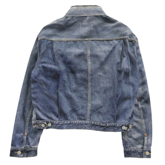 JUNYA WATANABE COMME des GARCONS MAN ジュンヤワタナベコムデギャルソンマン WO-J910-100 eYe アイ BerBerJin Levi's ベルベルジン 転写プリント トロンプルイユ リーバイス 507XX 2nd Gジャン デニム ジャケット インディゴブルー系 L【新古品】【未使用】【中古】