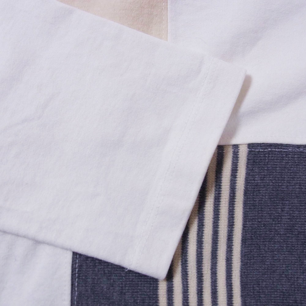 JIL SANDER ジルサンダー 19AW JSMP707046 パッチワーク 長袖 ロングスリーブ カットソー Tシャツ オフホワイト系 M【中古】