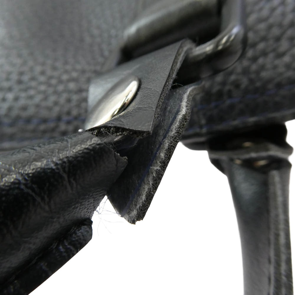 COACH コーチ 57773 Harness Metropolitan Tote レザー ハーネス メトロポリタン トートバッグ ネイビー系【中古】