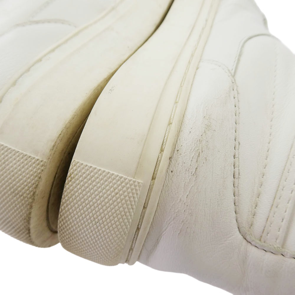 HYSTERIC GLAMOUR ヒステリックグラマー ミッドカット レザー スニーカー ホワイト系 25cm【中古】