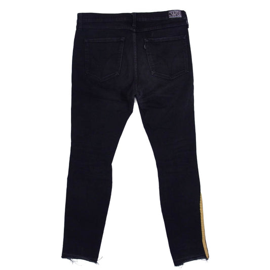 HYSTERIC GLAMOUR ヒステリックグラマー 02191AP13 USED加工 ストレッチ デニム スキニー スリム パンツ ブラック系 32【中古】