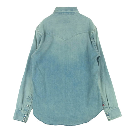 HYSTERIC GLAMOUR ヒステリックグラマー 0253AH06 JUPITER 刺繍 デニム ウエスタン 長袖 シャツ インディゴブルー系 M【中古】