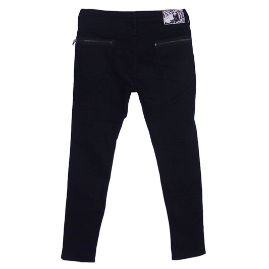 HYSTERIC GLAMOUR ヒステリックグラマー 06173AP05 スタッズ Sチノ スリム スキニー パンツ ブラック系 32【中古】