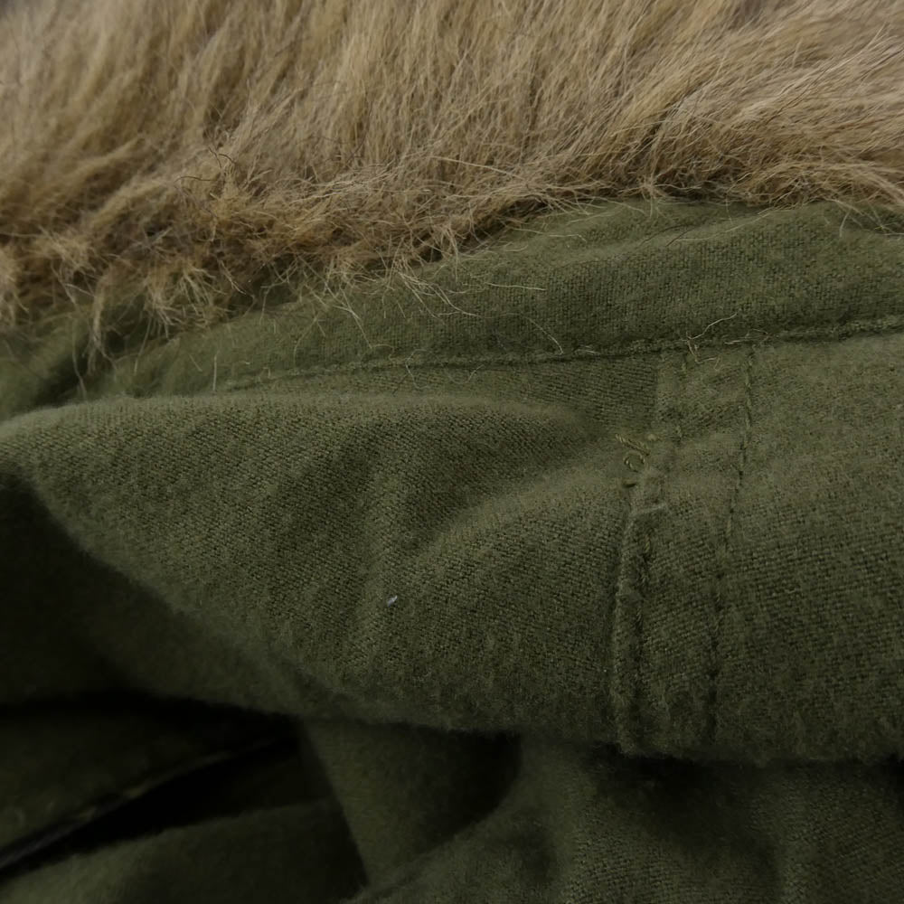 HYSTERIC GLAMOUR ヒステリックグラマー 0233AC03 TIGER STRIPE タイガーストライプ モッズコート カーキ系 S【中古】