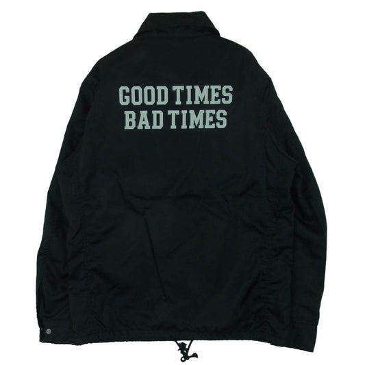 HYSTERIC GLAMOUR ヒステリックグラマー 0251AB02 裏地 レオパード柄 ナイロン コーチ ジャケット ブラック系 S【中古】