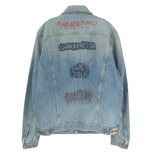 HYSTERIC GLAMOUR ヒステリックグラマー 02173AB19 FERGADELIC METAL プリント デニム ジャケット インディゴブルー系 M【中古】
