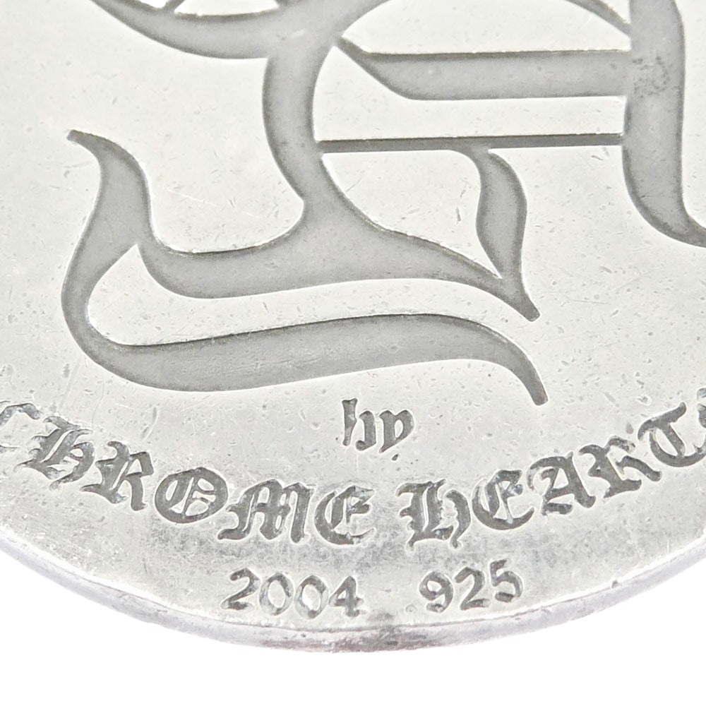 CHROME HEARTS クロムハーツ(原本無) D TAG LRG FOTI フォティ ドッグタグ ラージ ペンダントトップ シルバー系【中古】