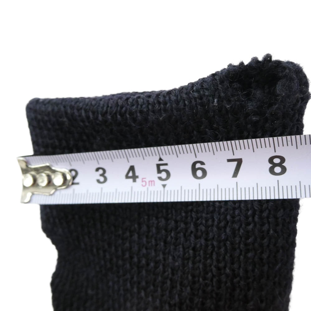 The REAL McCOY'S ザリアルマッコイズ MA16104 WOOL WRISTLETS ウール リストレット 手袋 ネイビー ブラック系【中古】