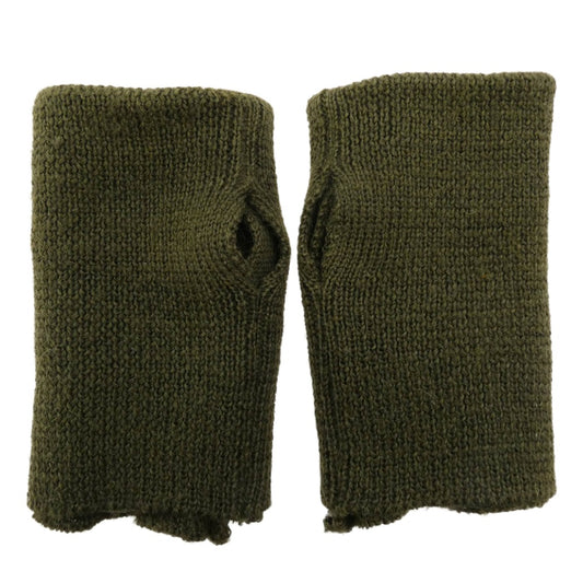 The REAL McCOY'S ザリアルマッコイズ MA16104 WOOL WRISTLETS ウール リストレット 手袋 オリーブ カーキ系【中古】