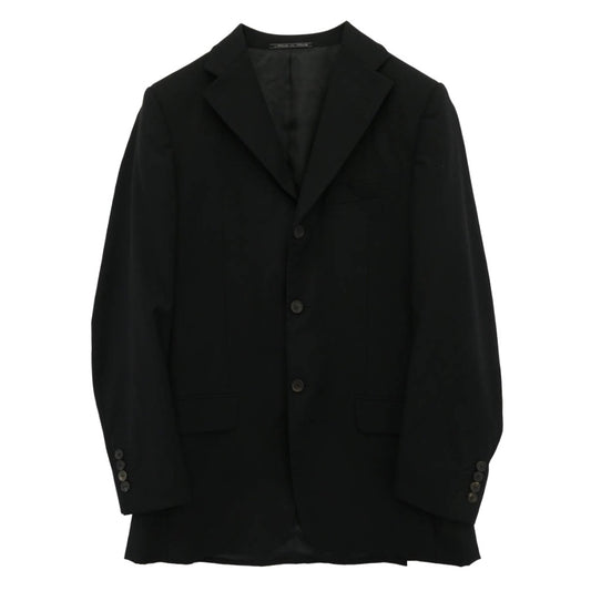 GUCCI グッチ 28EGF3 イタリア製 ウール100% 3B テーラードジャケット スラックスパンツ セットアップ スーツ ブラック系 46【中古】