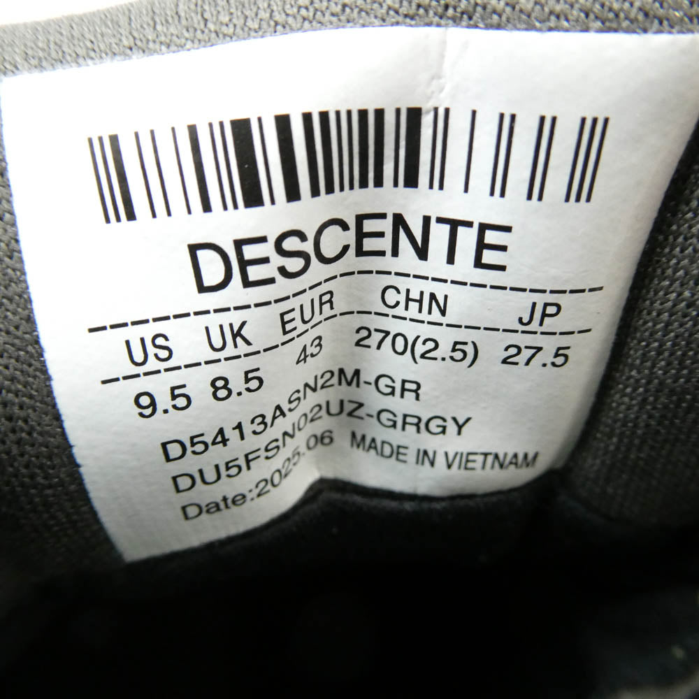 DESCENTE デサント DU5SRS06MZ VERTHER RA ヴェルサー ローカット スニーカー グリーン系 27.5cm【極上美品】【中古】