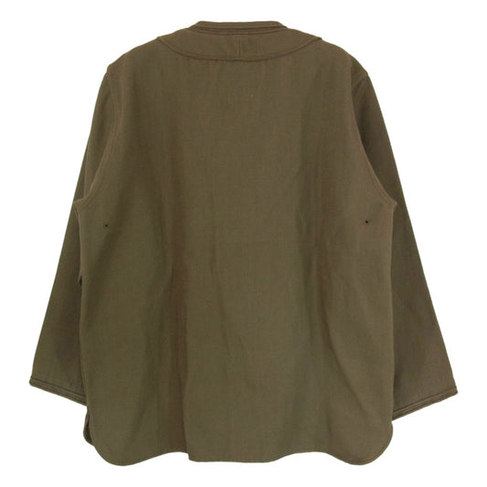 VISVIM ビズビム 17AW 0117205011027 DUGOUT SHIRT L/S ダグアウト シャツ ロングスリーブ カーキ系 2【中古】