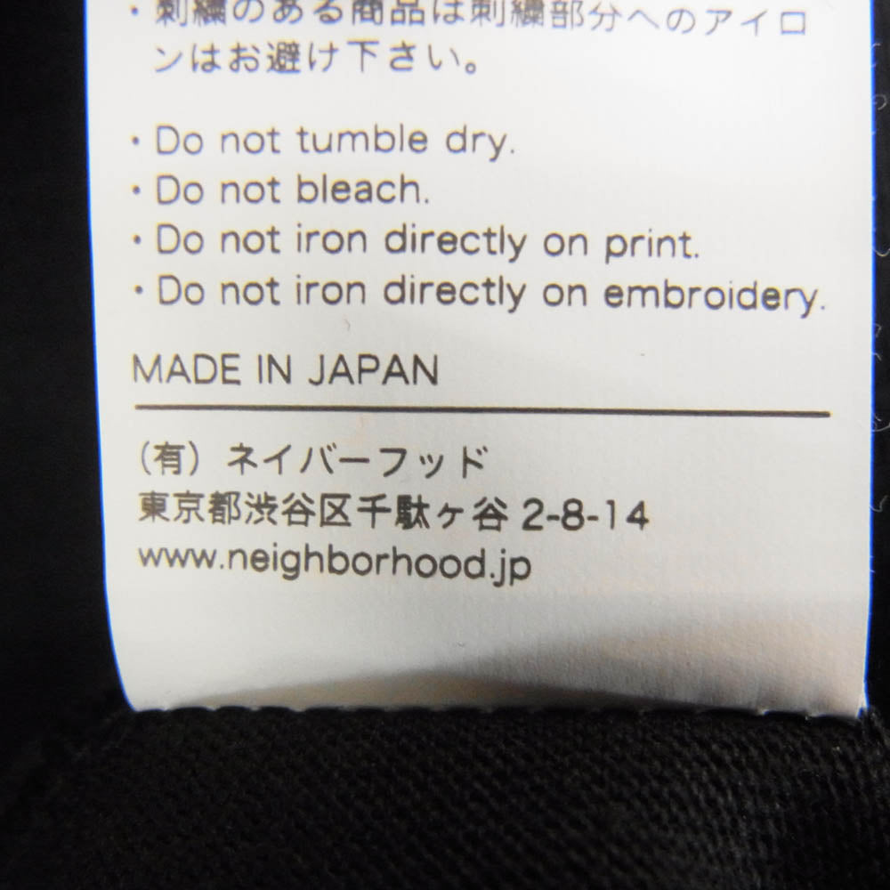 NEIGHBORHOOD ネイバーフッド 23SS 231PCNH-ST03S SPOT.TEE ボックス ロゴ プリント 半袖 Tシャツ ブラック系 M【中古】