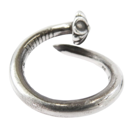CHROME HEARTS クロムハーツ(原本無) NAIL CRSBALL ネイル クロスボール リング シルバー系 8.5号【中古】