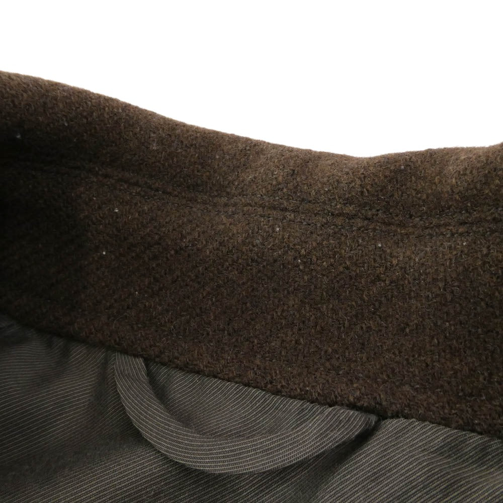 COMOLI コモリ J03-04011 ヤクメルトン ショールカラー コート ブラウン系 2【中古】