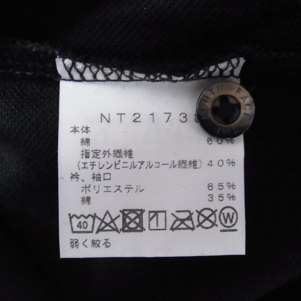 THE NORTH FACE ノースフェイス NT21738 S/S Cool Buisiness Polo クールビジネス 半袖 ポロ シャツ ブラック系 XL【中古】