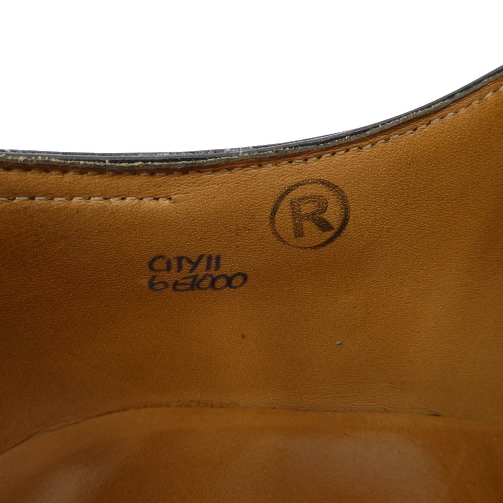 John Lobb ジョンロブ リジェクト品 Rスタンプ CITY2 CITYll E1000 シティ ストレートチップ シューズ ブラック系 6【中古】
