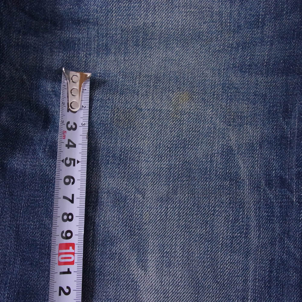 DIESEL ディーゼル VIKER ダメージ加工 ストレート デニム パンツ インディゴブルー系 W29L30【中古】
