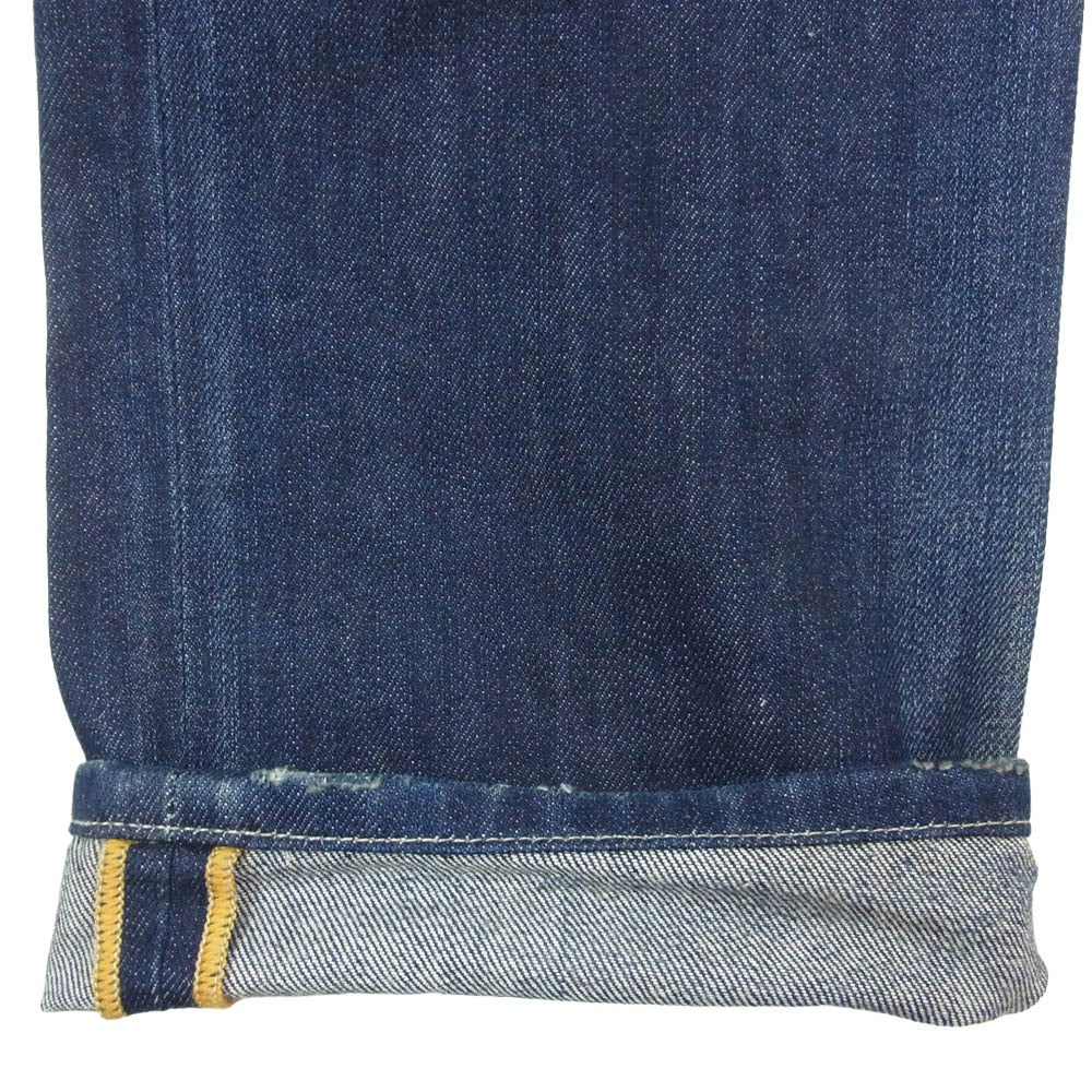 DIESEL ディーゼル SAFADO ダメージ加工 スリム ストレート デニム パンツ W29 インディゴブルー系【中古】