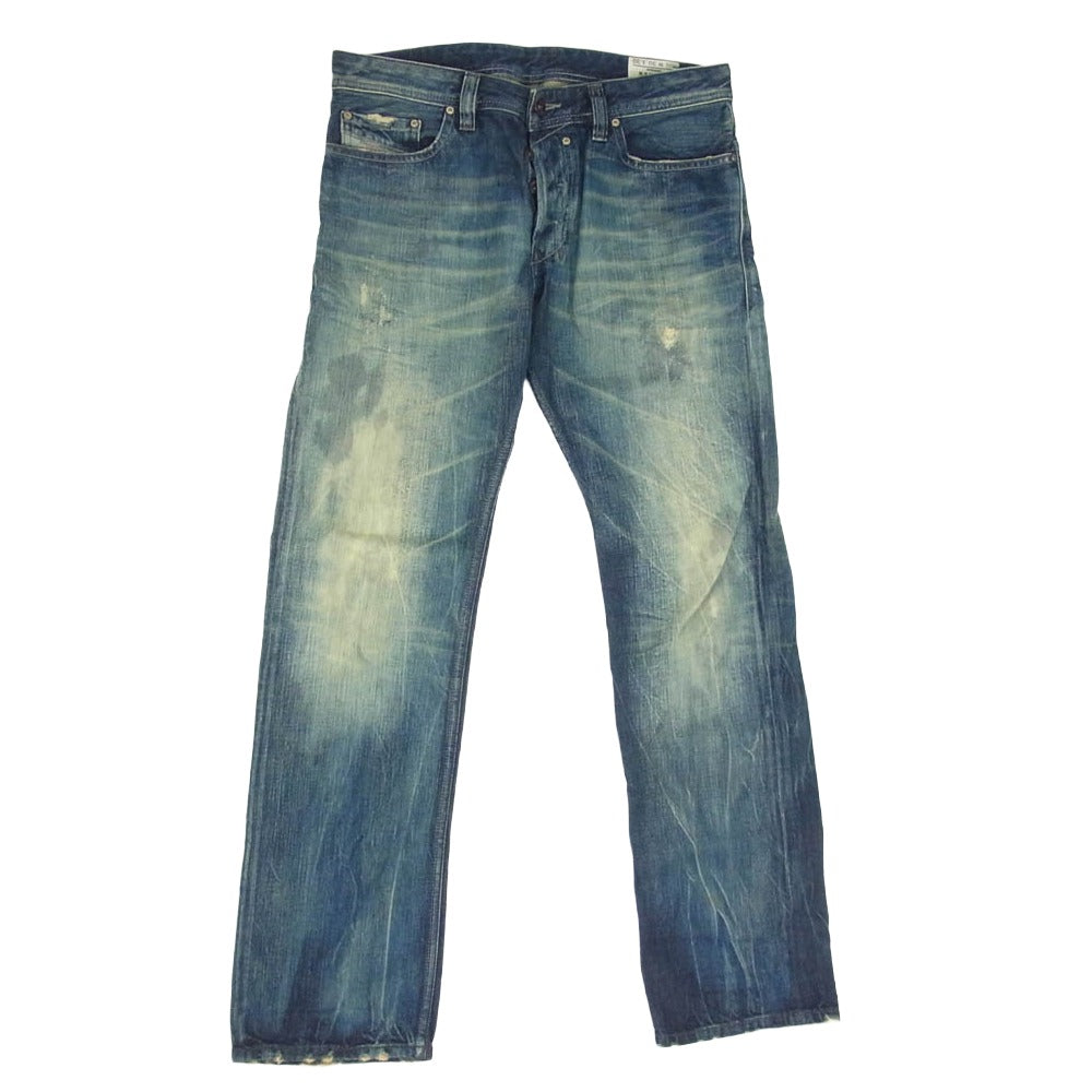 DIESEL ディーゼル SAFADO ダメージ加工 スリム ストレート デニム