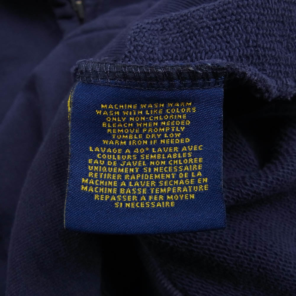 RALPH LAUREN ラルフローレン RUGBY 星条旗ワッペン付 スウェット トラックジャケット パープル系 M【中古】