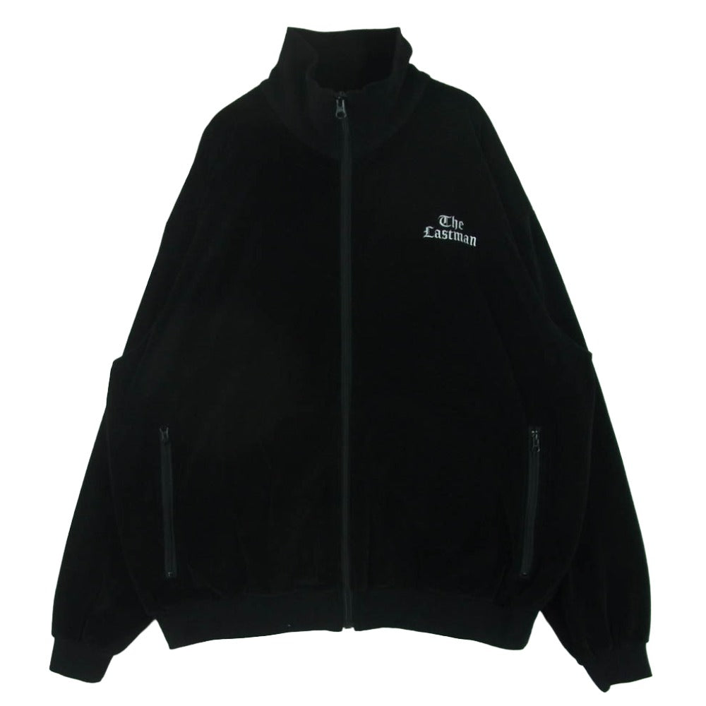 ラストマン LASTMAN 251LM-CT01 VELOUR TRACK JACKET ロゴ刺繍 ベロア トラック ジャケット ブラック系 S【中古】 ラストマン 251LM-CT01 VELOUR TRACK JACKET ロゴ刺繍 ベロア トラック