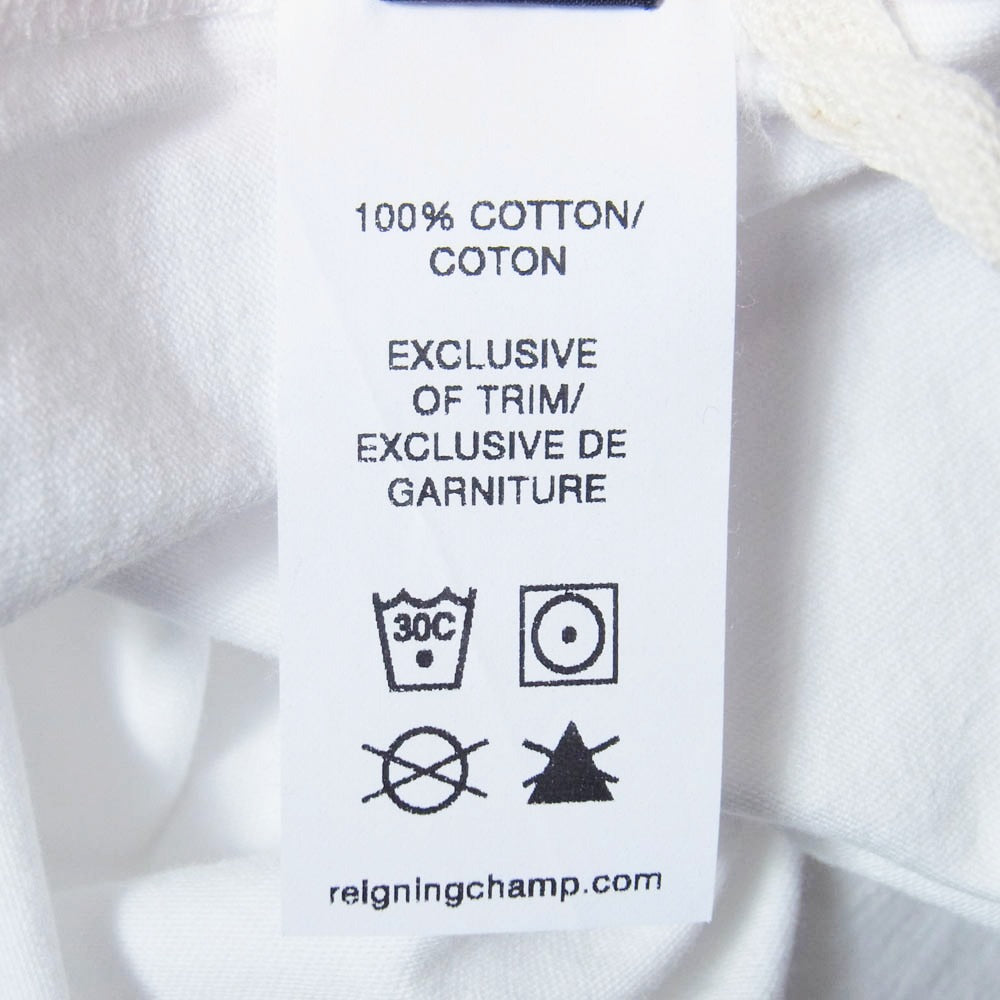 REIGNING CHAMP レイニングチャンプ LIGHTWEIGHT JERSEY クルーネック 半袖 Tシャツ ホワイト系 S【中古】