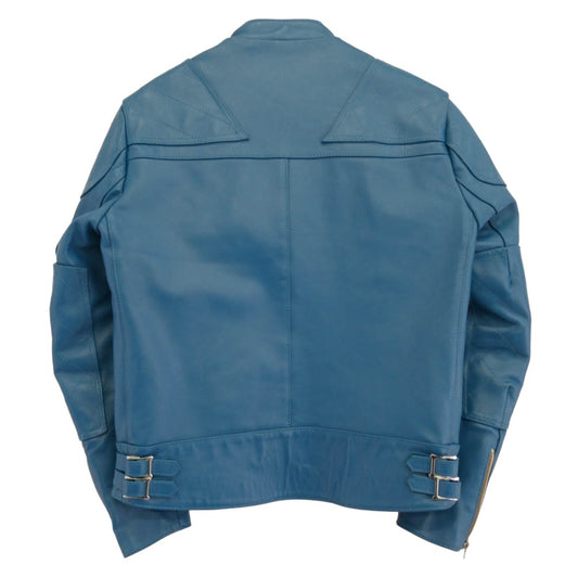 Lewis Leathers ルイスレザー SUPER MONZA VINTAGE TURQUOISE スーパーモンザ ヴィンテージターコイズ ブルー系 40【中古】