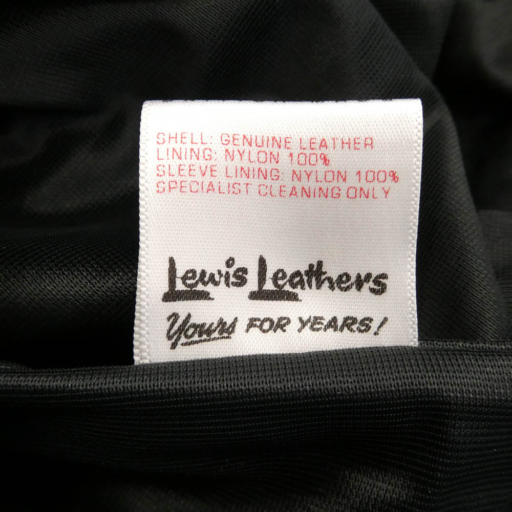 Lewis Leathers ルイスレザー SUPER MONZA VINTAGE TURQUOISE スーパーモンザ ヴィンテージターコイズ ブルー系 40【中古】