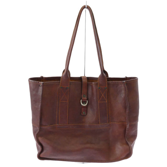 RRL ダブルアールエル イタリア製 ヴィンテージ加工 オールレザー トート バッグ ブラウン系【中古】