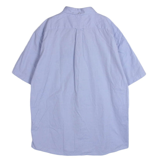 WTAPS ダブルタップス 141SPDT-SHM06 THOMAS MASON トーマスメイソン PLAIN S/S ボタンダウン プレーン 半袖 シャツ ライトブルー系 XL【中古】