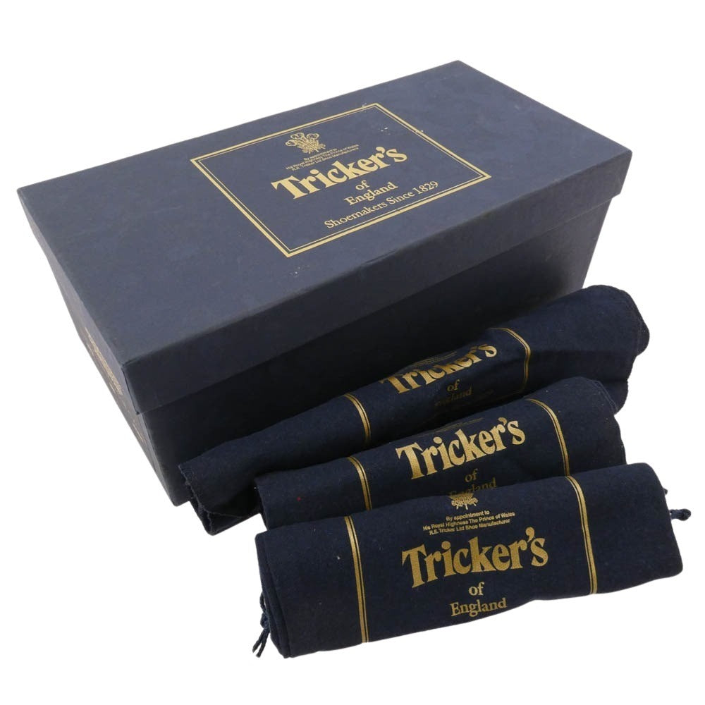 Tricker's トリッカーズ REGENT リージェント レザー 内羽根 ストレートチップ ビジネス ドレス シューズ ブラック系 6【中古】