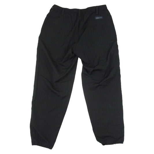 Yohji Yamamoto ヨウジヤマモト REGULATION MEN 25SS HP-P03-140 GABARDINE W RIB POCKET PANT シワギャバ ウェストリブ片玉ポケット パンツ ブラック系 3【新古品】【未使用】【中古】