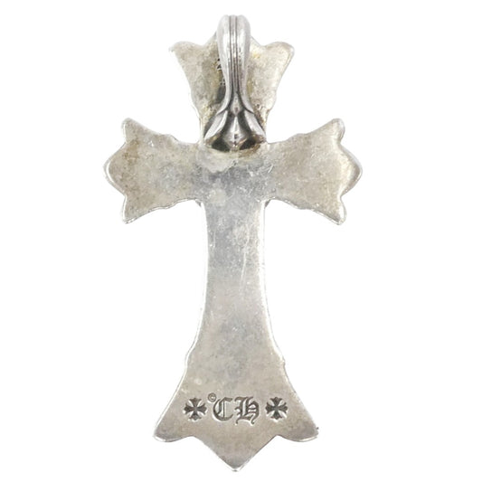 CHROME HEARTS クロムハーツ(原本無) DBL CH CRS SML スモール ダブルCHクロス ペンダントトップ シルバー系【中古】
