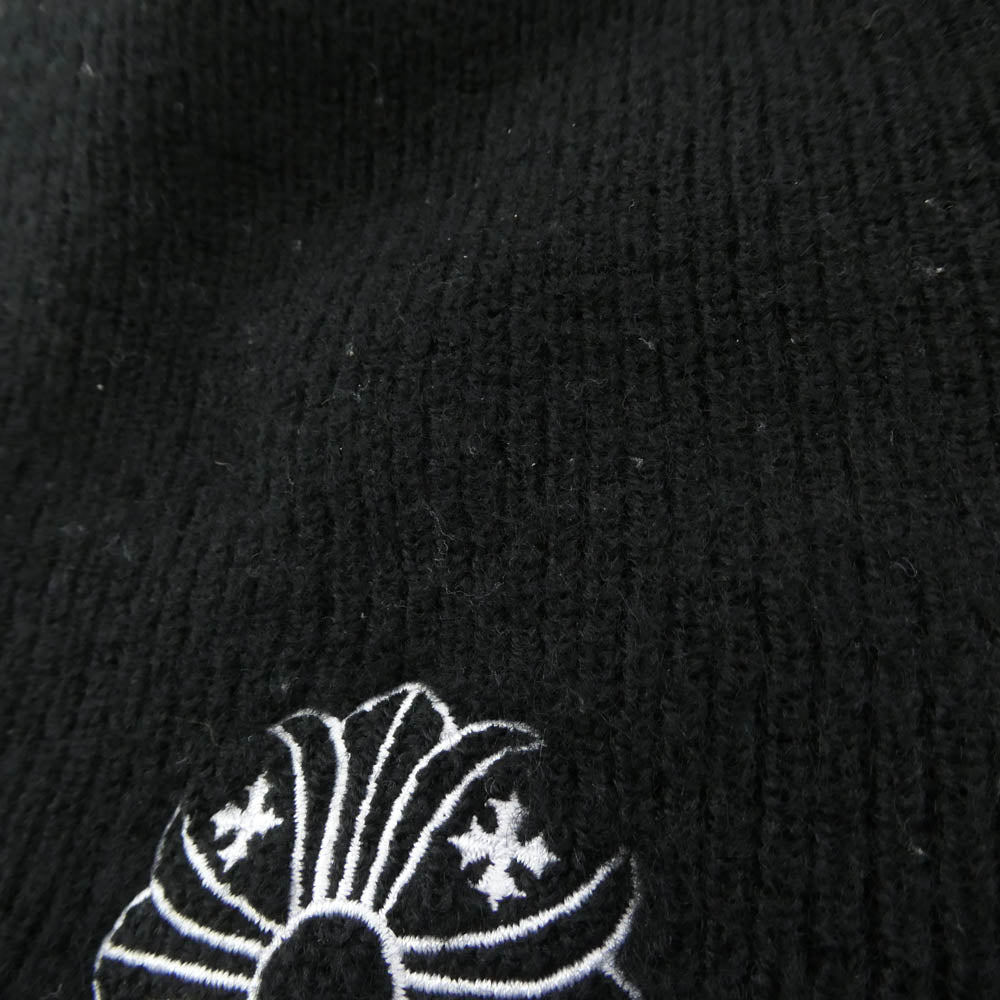 CHROME HEARTS クロムハーツ(原本無) WOOL WATCH CAP CHプラス刺繍 ウール ビーニー ニットキャップ ブラック系【中古】