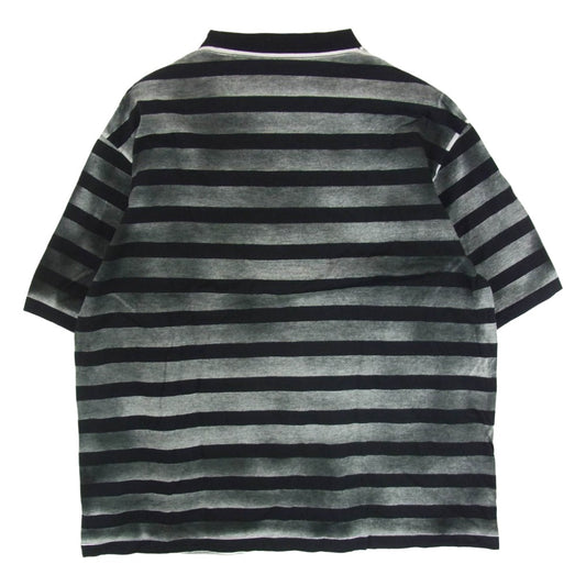 MINEDENIM マインデニム 25SS 2503-4001-98-L2 Seepage Border Crewneck 半袖 Tシャツ ブラック系 L【中古】